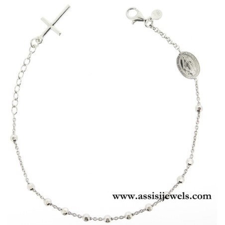 925 sterling silver rosary bracelet
