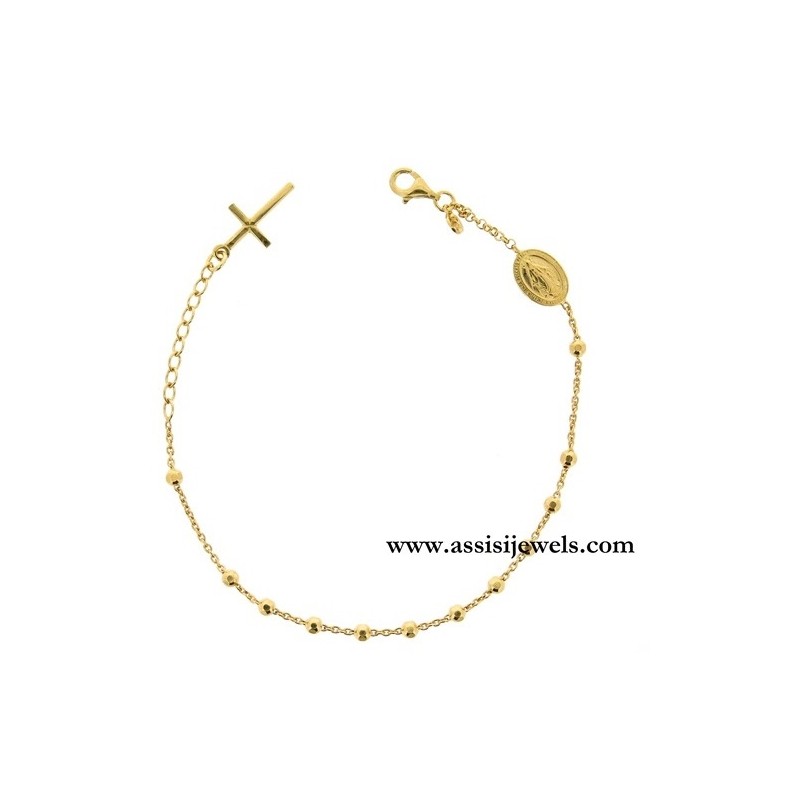 925 sterling silver rosary bracelet