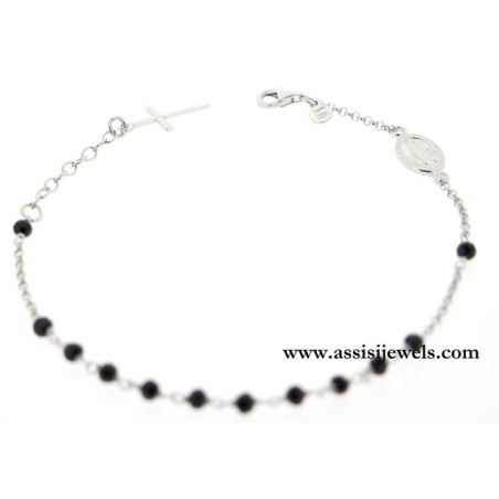 925 sterling silver rosary bracelet