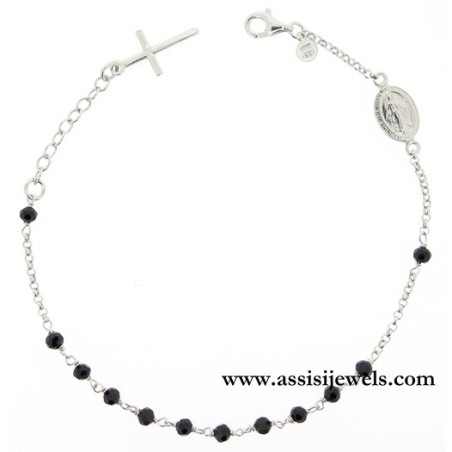 925 sterling silver rosary bracelet