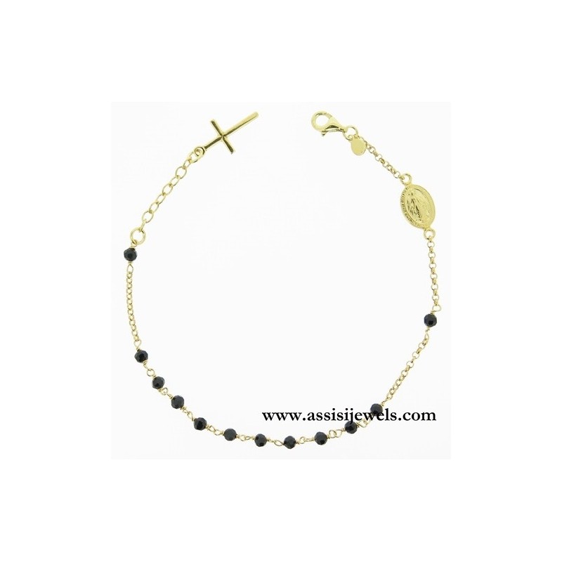 925 sterling silver rosary bracelet
