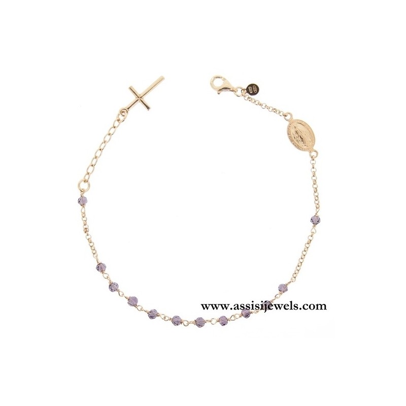 925 sterling silver rosary bracelet
