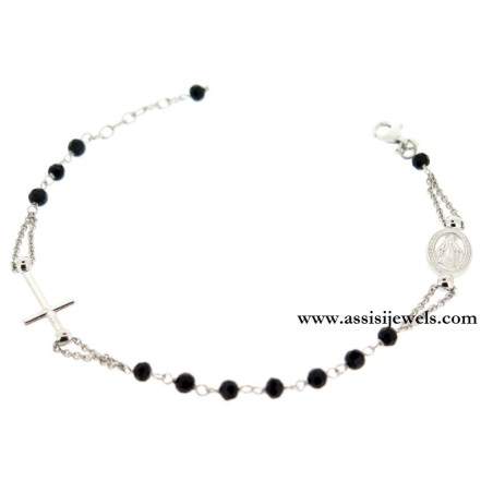 Bracciale rosario argento 925