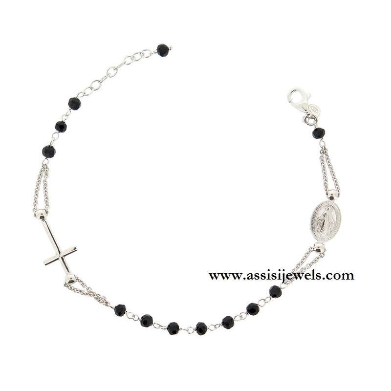 925 sterling silver rosary bracelet