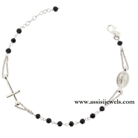 925 sterling silver rosary bracelet