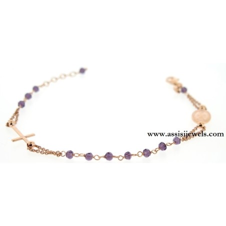925 sterling silver rosary bracelet