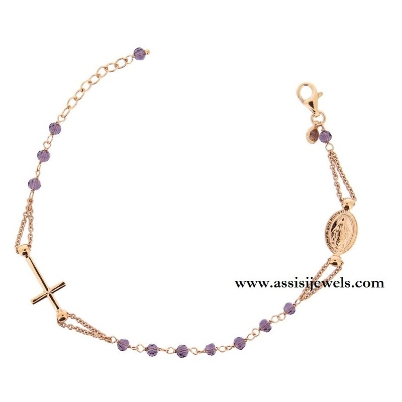 Bracciale rosario argento 925