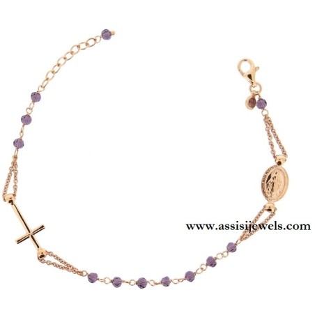 Bracciale rosario argento 925