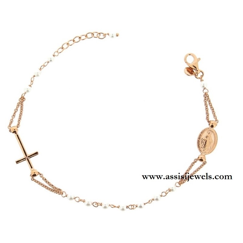 Bracciale rosario argento 925
