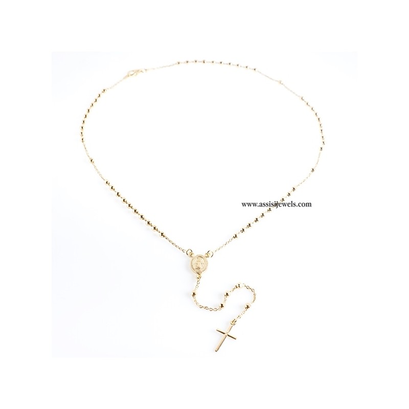 Collana rosario argento 925