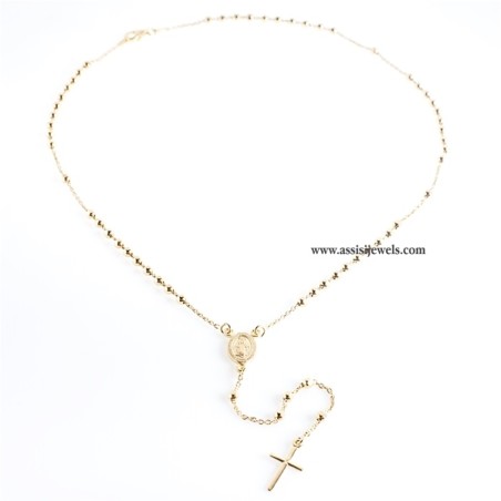 925 sterling silver rosary necklace