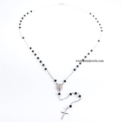 925 sterling silver rosary necklace