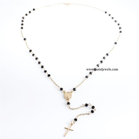 925 sterling silver rosary necklace