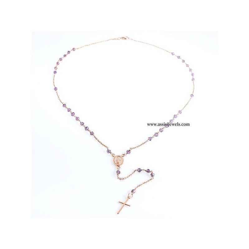 Collana rosario argento 925