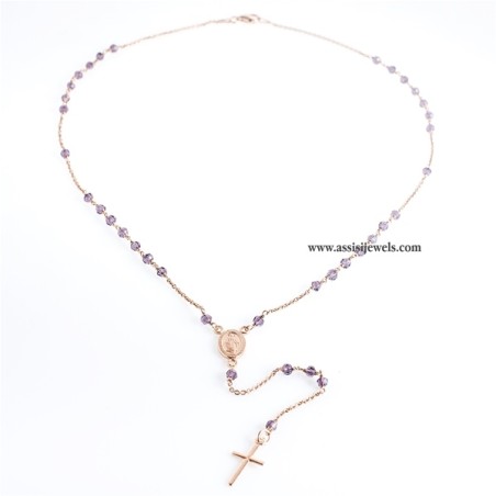 Collana rosario argento 925