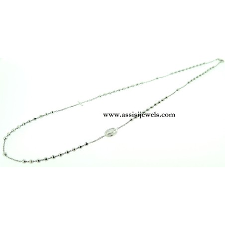 925 sterling silver rosary necklace
