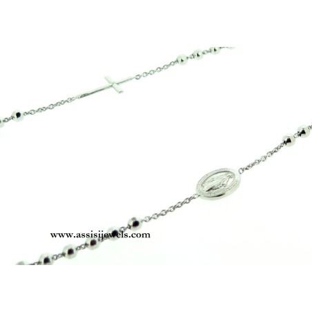 925 sterling silver rosary necklace