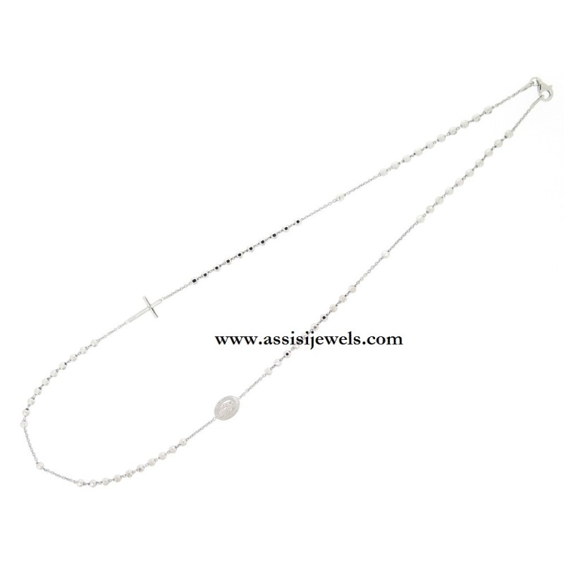 925 sterling silver rosary necklace
