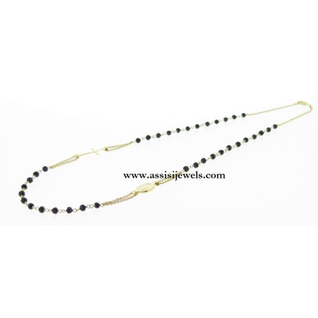 Collana rosario argento 925