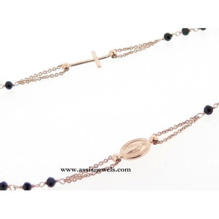 925 sterling silver rosary necklace