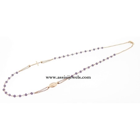 Collana rosario argento 925