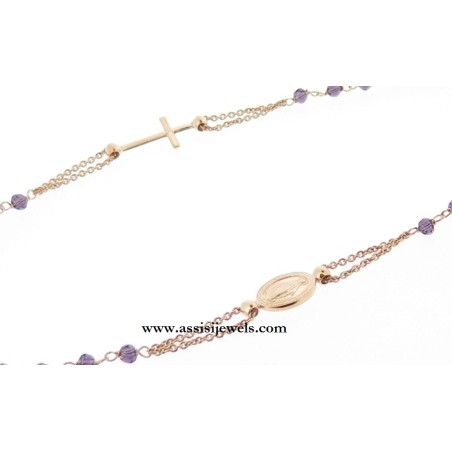 925 sterling silver rosary necklace