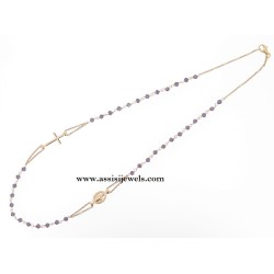 925 sterling silver rosary necklace