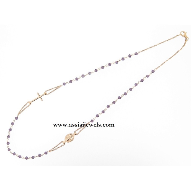 925 sterling silver rosary necklace
