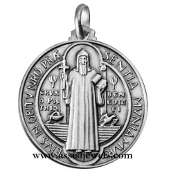 925 sterling silver Saint Benedict medal