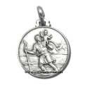 925 sterling silver Saint Christopher medal