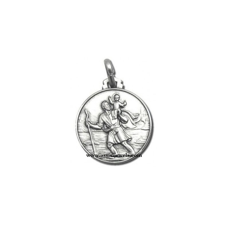 Medaglia di S. Cristoforo argento 925
