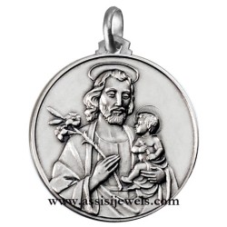 925 sterling silver Saint Joseph medal