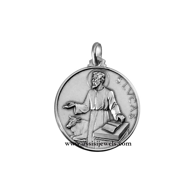 925 sterling silver Saint Lucas medal