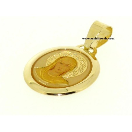 Medaglia di Santa  Chiara oro 18 kt