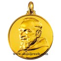 Medaglia di San Padre Pio oro 18 kt