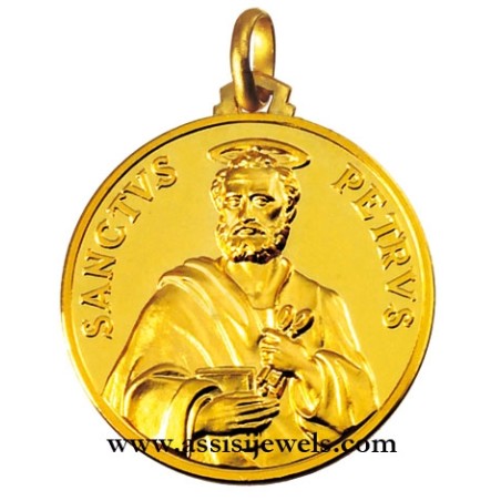 Medaglia di San Pietro oro 18 kt