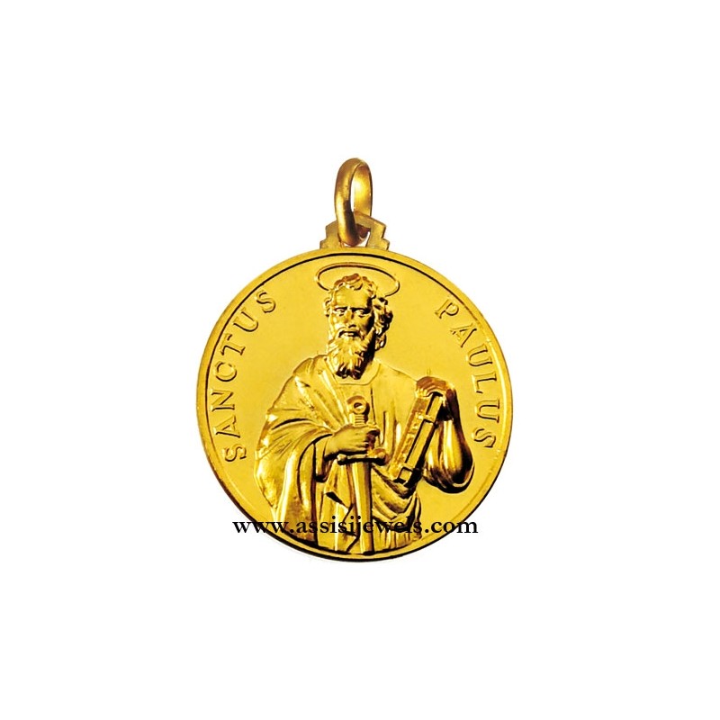 18 kt gold Saint Paul medal