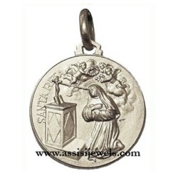 925 sterling silver Saint Rita medal