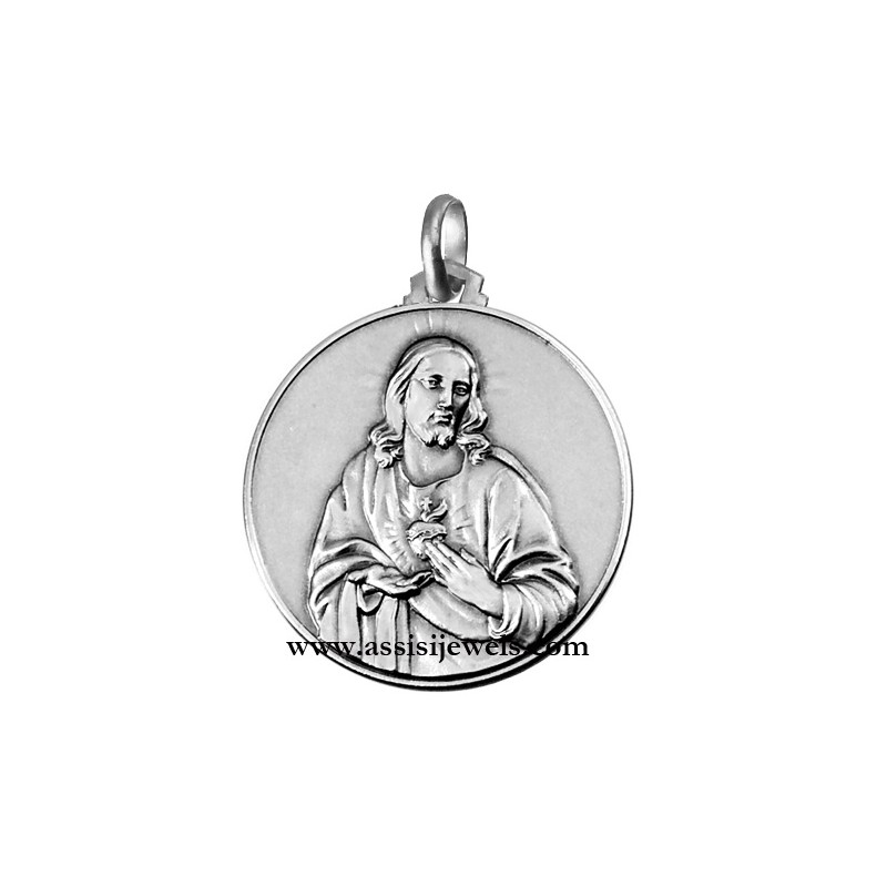 Medaglia del Sacro cuore argento 925