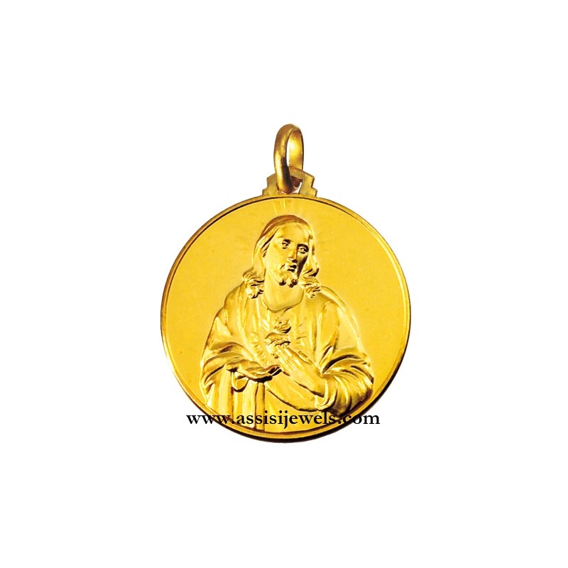 18 kt gold Saint Peter medal