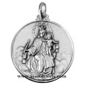 925 sterling silver Madonna of Carmine medal