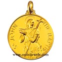 Medaglia di San Giovanni Battista oro 18 kt