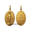 18 kt gold miraculous Madonna medal