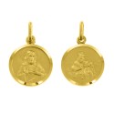 Medaglia scapolare oro 18 kt