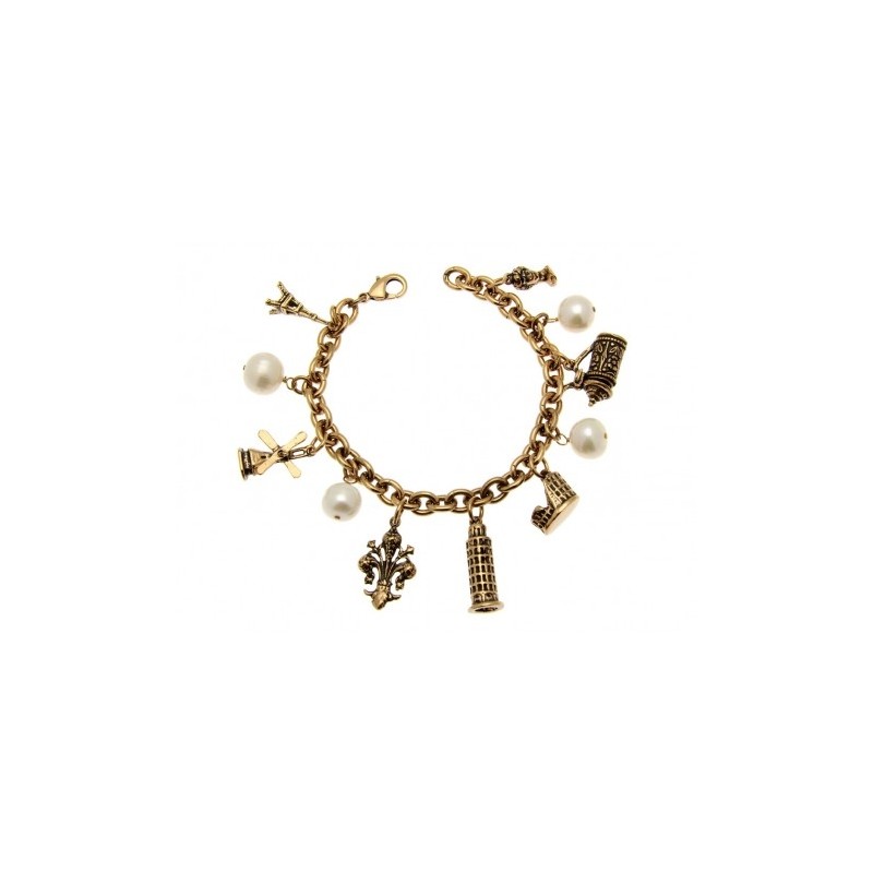 Alcozer & J. brass bracelet