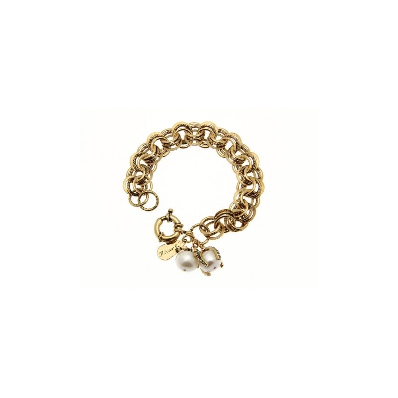 Alcozer & J. brass bracelet