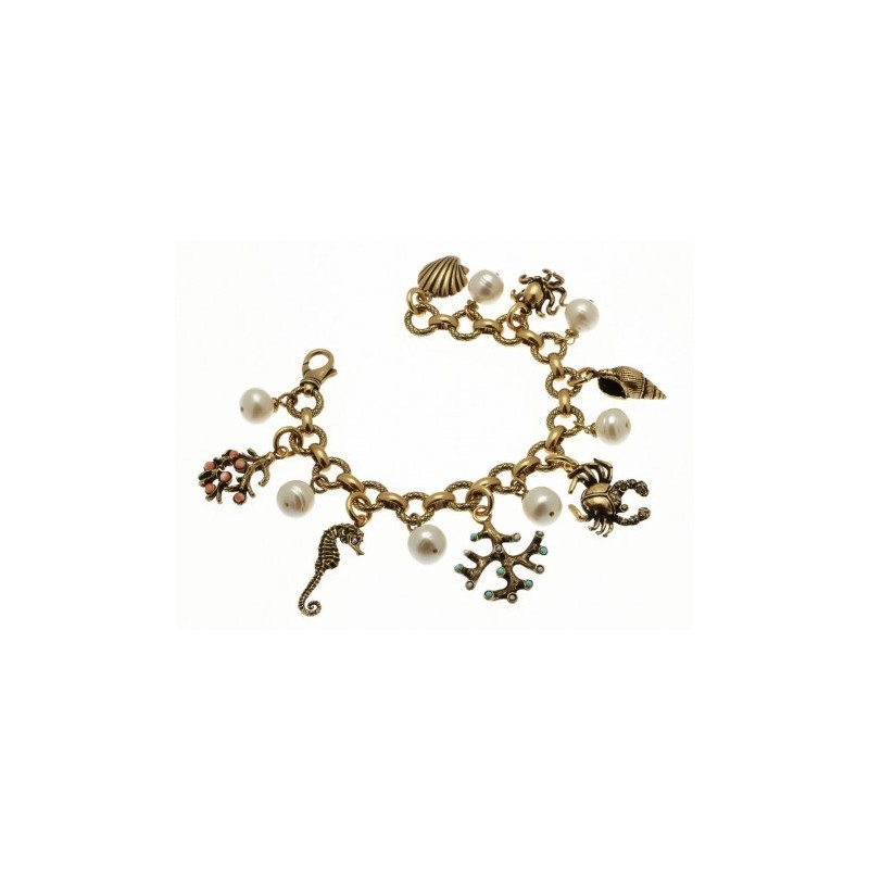 Alcozer & J. brass bracelet