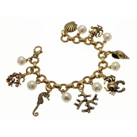 Alcozer & J. brass bracelet