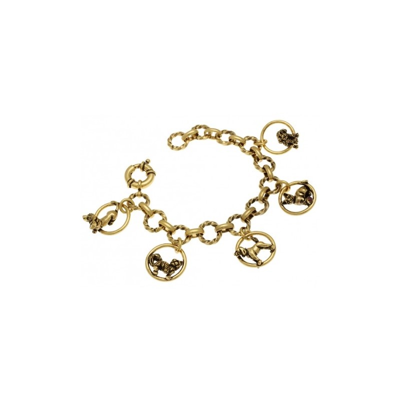 Alcozer & J. brass bracelet