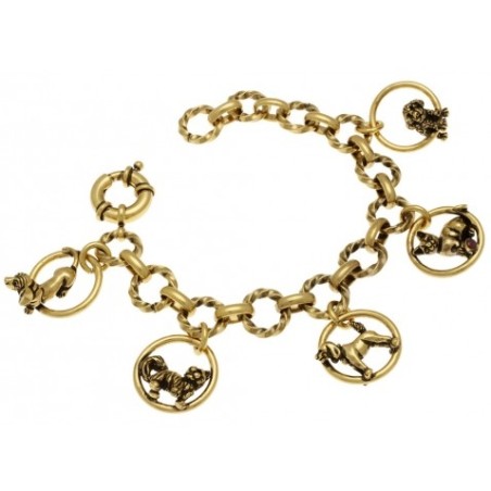 Alcozer & J. brass bracelet